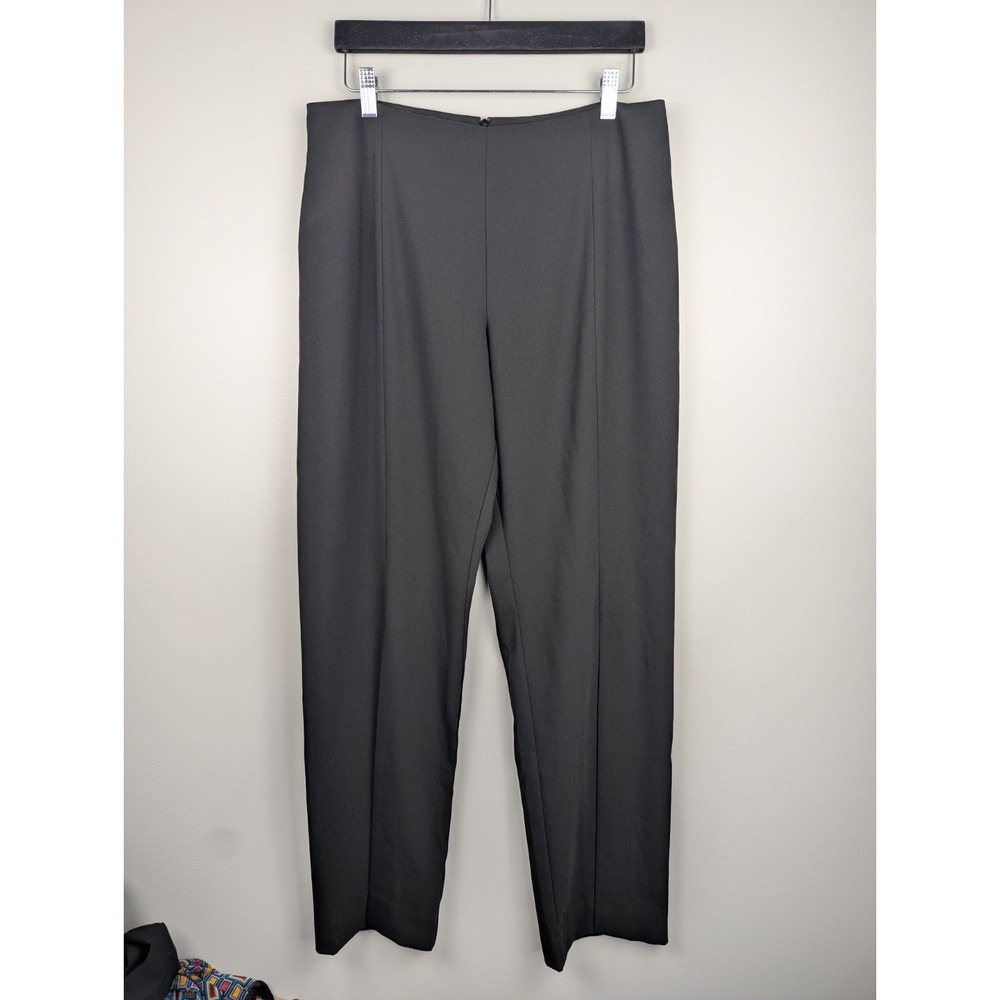 Madison Women's Split Hem Pants Trousers 8 Dark Green Business Casual Workwear